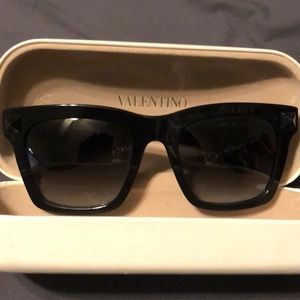 Valentino Rockstud Oversized Square Sunglasses